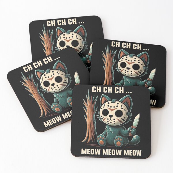 Item preview, Ch Ch Ch Meow Meow Meow - Cat Movie Horror designed and sold by love3617.