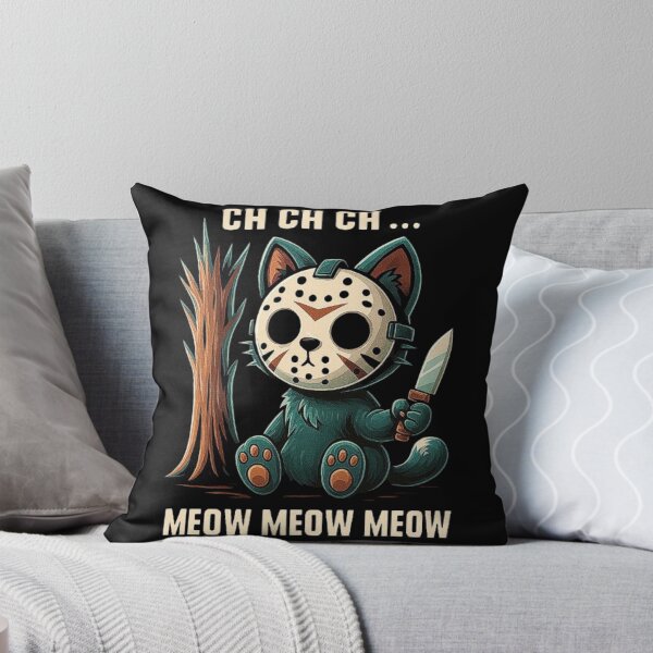 Item preview, Ch Ch Ch Meow Meow Meow - Cat Movie Horror designed and sold by love3617.