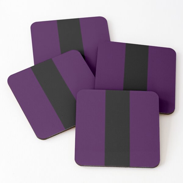 Item preview, Single Racing Stripe (Black - Deep Purple Background) designed and sold by Racing Stripes Only.