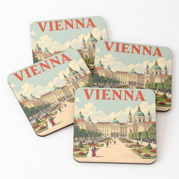 Item preview, Vienna Vintage-Style Painterly Travel Poster designed and sold by LSVart.