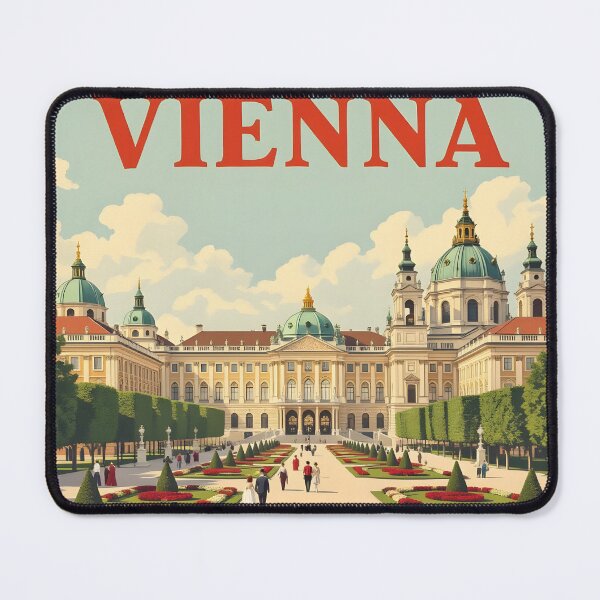 Item preview, Vienna Vintage-Style Painterly Travel Poster designed and sold by LSVart.
