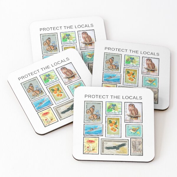 Item preview, Protect The Locals: Nature & Wildlife Conservation Stamp Art Dark Font designed and sold by Lenae Reeves.