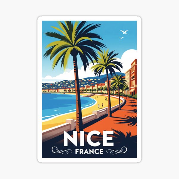 Item preview, France - Nice (Collection Pays) designed and sold by HeartbeatPrint.