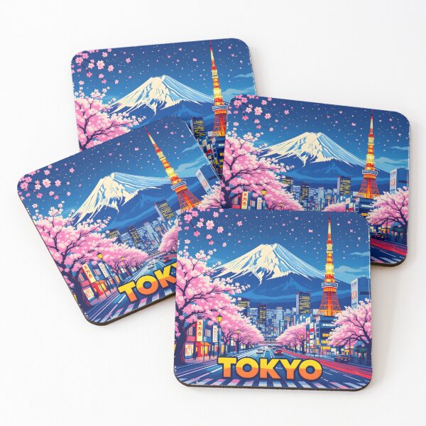 Item preview, Tokyo Vintage-Style Painterly Travel Poster designed and sold by LSVart.