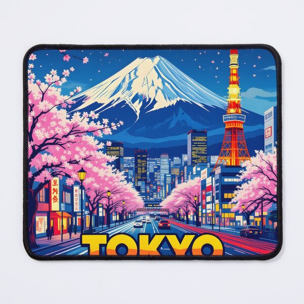 Item preview, Tokyo Vintage-Style Painterly Travel Poster designed and sold by LSVart.