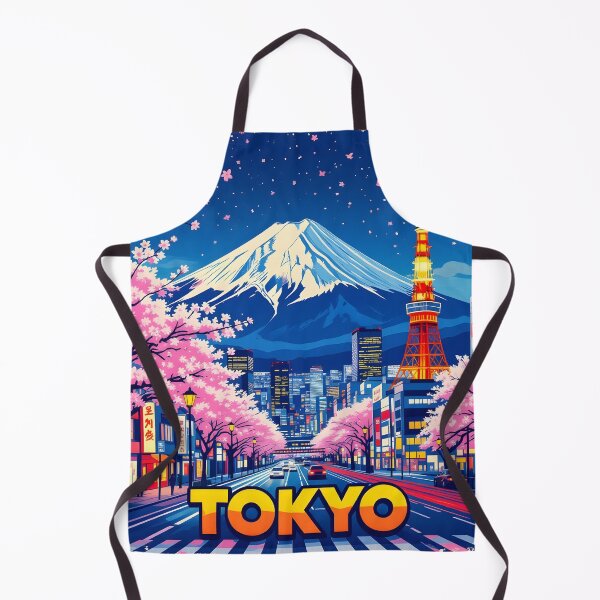 Item preview, Tokyo Vintage-Style Painterly Travel Poster designed and sold by LSVart.