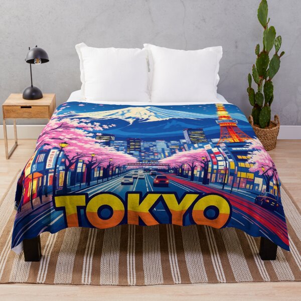 Item preview, Tokyo Vintage-Style Painterly Travel Poster designed and sold by LSVart.