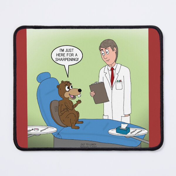 Item preview, A Beaver Visits the Dentist designed and sold by Out to Lunch Cartoons and More.