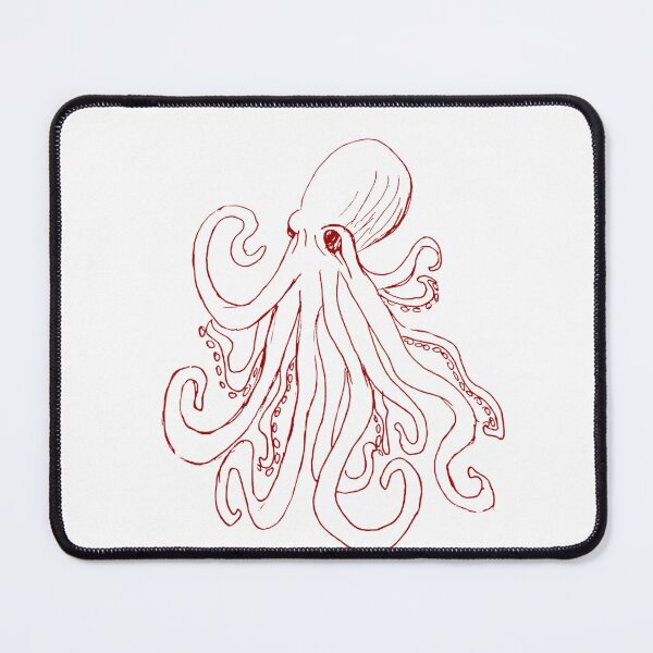 Item preview, Deep Red Giant Octopus Pirate Marine Creature  designed and sold by Bella-Bear.