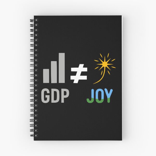 Item preview, GDP ≠ JOY: Degrowth, Anti-Capitalist, Ecopolitica designed and sold by Happy Puppy Print On Demand.
