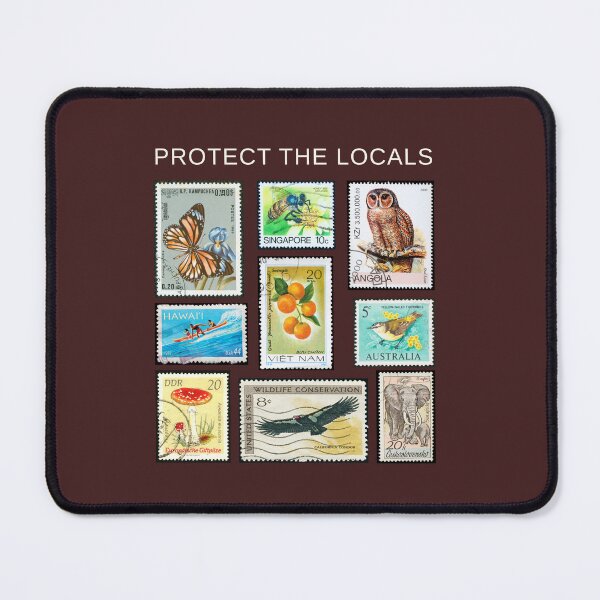Item preview, Protect The Locals: Nature & Wildlife Conservation Stamp Art Light Font designed and sold by Lenae Reeves.