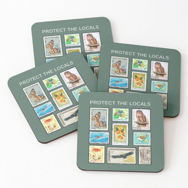 Item preview, Protect The Locals: Nature & Wildlife Conservation Stamp Art Light Font designed and sold by Lenae Reeves.