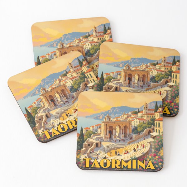 Item preview, Taormina: Vintage-Style Painterly Travel Poster designed and sold by LSVart.