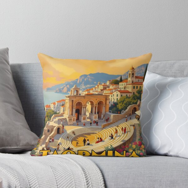 Item preview, Taormina: Vintage-Style Painterly Travel Poster designed and sold by LSVart.