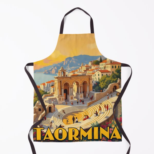 Item preview, Taormina: Vintage-Style Painterly Travel Poster designed and sold by LSVart.