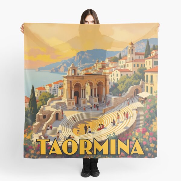 Item preview, Taormina: Vintage-Style Painterly Travel Poster designed and sold by LSVart.