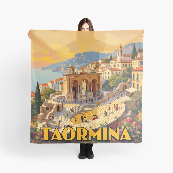 Item preview, Taormina: Vintage-Style Painterly Travel Poster designed and sold by LSVart.