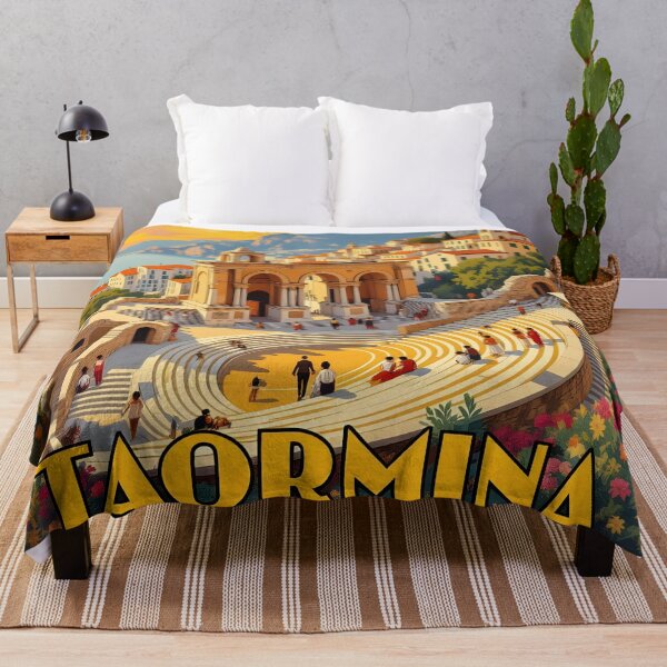 Item preview, Taormina: Vintage-Style Painterly Travel Poster designed and sold by LSVart.