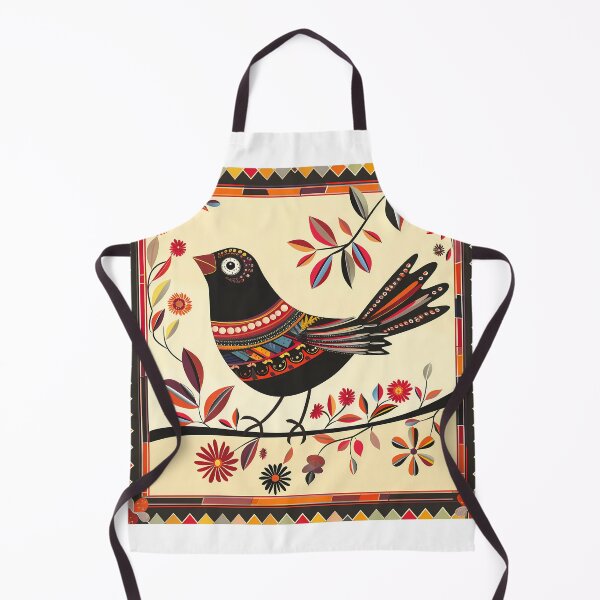 Item preview, Bird on a Tree Branch Folk Art designed and sold by xiao xuans.