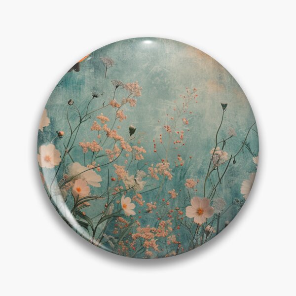 Item preview, Lanterns & Wildflowers in Dreamy Blue designed and sold by AITuneSphere.