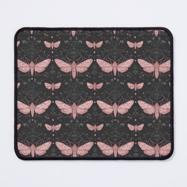 Item preview, Rose Gold Moths and Dark Gothic Ornament Seamless Pattern. designed and sold by RGShirtWorks.