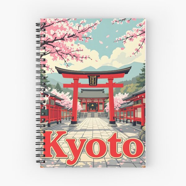 Item preview, Kyoto: Vintage-Style Painterly Travel Poster designed and sold by LSVart.