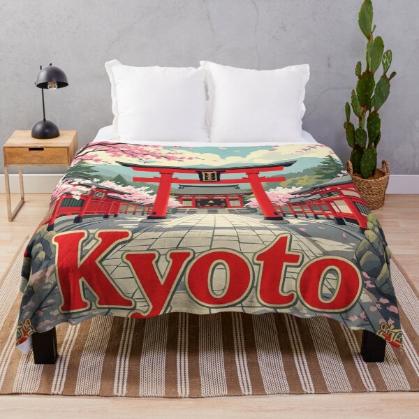 Item preview, Kyoto: Vintage-Style Painterly Travel Poster designed and sold by LSVart.