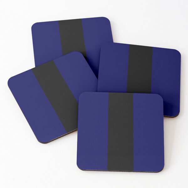 Item preview, Single Racing Stripe (Black - Dark Blue Background) designed and sold by Racing Stripes Only.