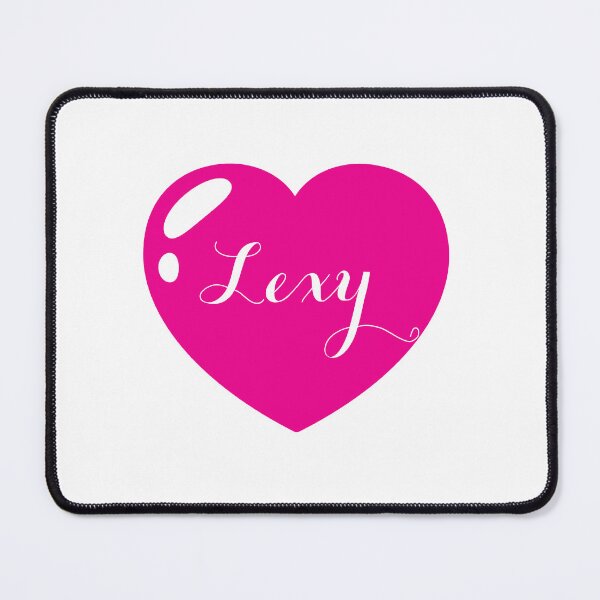 Item preview, Lexy Name with Pink Heart designed and sold by Monika Howarth.