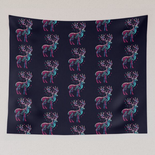 Item preview, Neon style colorful deer  designed and sold by Dogandesighn.