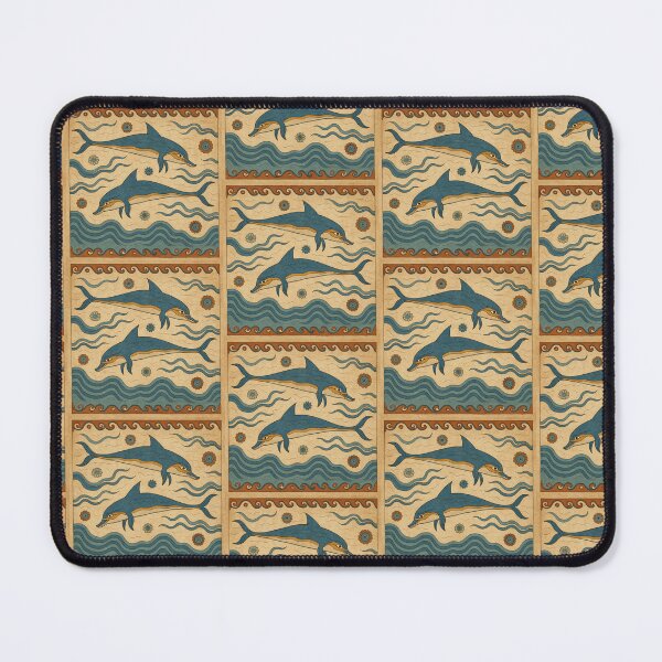Item preview, Knossos Dolphin Fresco | Ancient Minoan Art Print Ocean Aesthetic designed and sold by Slubor.