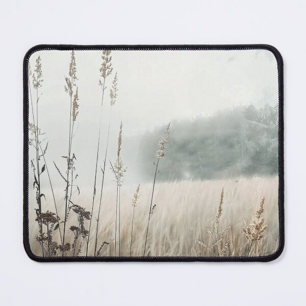 Item preview, Misty Field With Wild Grasses designed and sold by AITuneSphere.