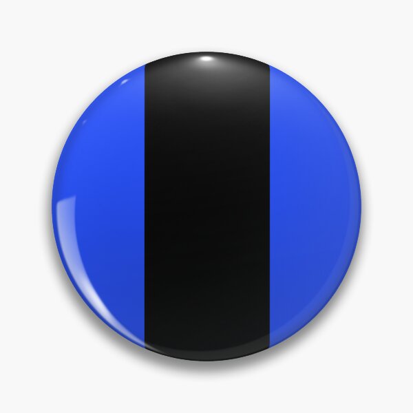 Item preview, Single Racing Stripe (Black - Neon Blue Background) designed and sold by Racing Stripes Only.