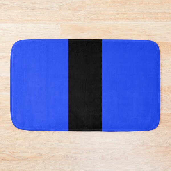 Item preview, Single Racing Stripe (Black - Neon Blue Background) designed and sold by Racing Stripes Only.