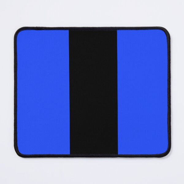 Item preview, Single Racing Stripe (Black - Neon Blue Background) designed and sold by Racing Stripes Only.