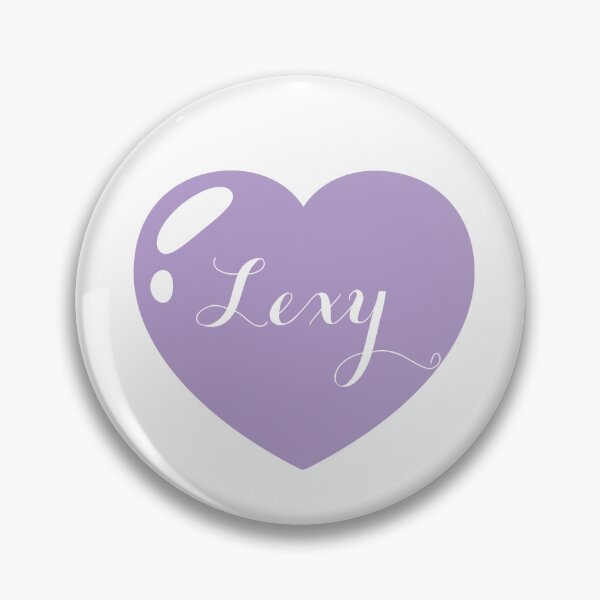 Item preview, Lexy Name with Purple Heart  designed and sold by Monika Howarth.