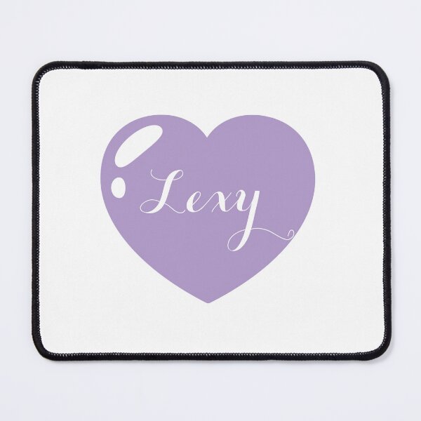 Item preview, Lexy Name with Purple Heart designed and sold by Monika Howarth.