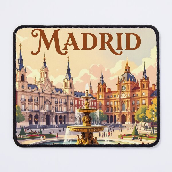 Item preview, Madrid: Vintage-Style Painterly Travel Poster designed and sold by LSVart.