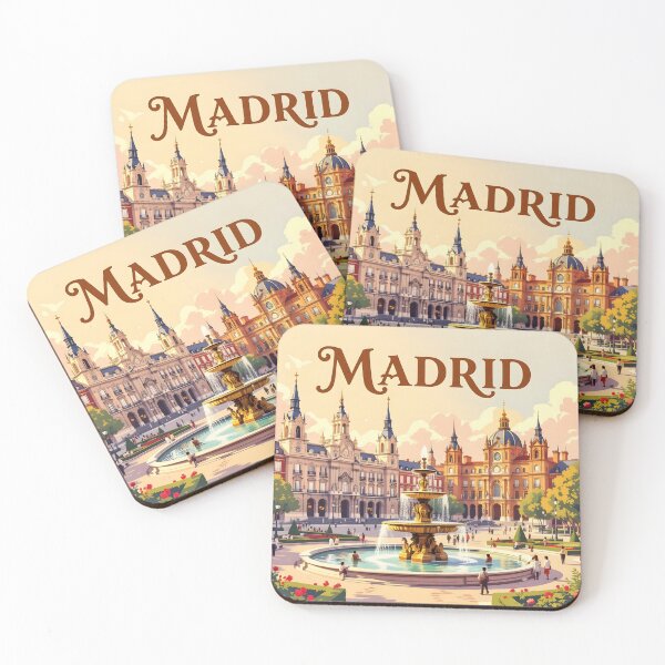 Item preview, Madrid: Vintage-Style Painterly Travel Poster designed and sold by LSVart.