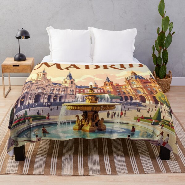 Item preview, Madrid: Vintage-Style Painterly Travel Poster designed and sold by LSVart.