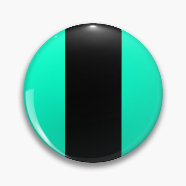 Item preview, Single Racing Stripe (Black - Bright Turquoise Background) designed and sold by Racing Stripes Only.