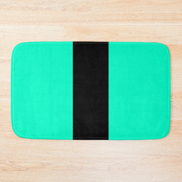 Item preview, Single Racing Stripe (Black - Bright Turquoise Background) designed and sold by Racing Stripes Only.