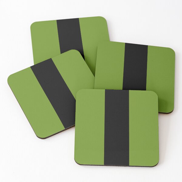 Item preview, Single Racing Stripe (Black - Olive Drab Background) designed and sold by Racing Stripes Only.