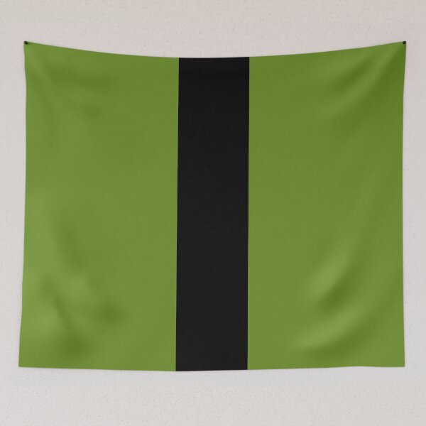 Item preview, Single Racing Stripe (Black - Olive Drab Background) designed and sold by Racing Stripes Only.