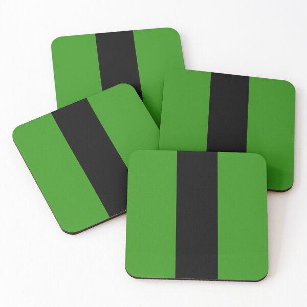 Item preview, Single Racing Stripe (Black - Green Background) designed and sold by Racing Stripes Only.