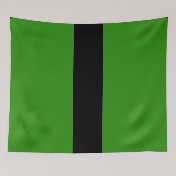 Item preview, Single Racing Stripe (Black - Green Background) designed and sold by Racing Stripes Only.