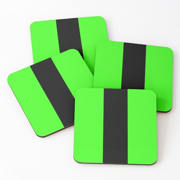 Item preview, Single Racing Stripe (Black - Neon Green Background) designed and sold by Racing Stripes Only.
