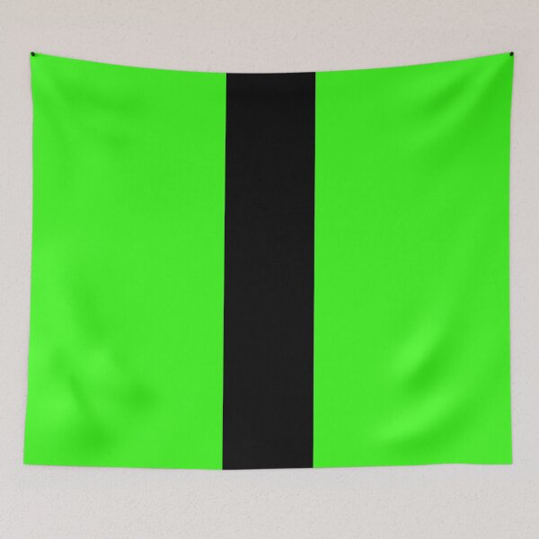 Item preview, Single Racing Stripe (Black - Neon Green Background) designed and sold by Racing Stripes Only.
