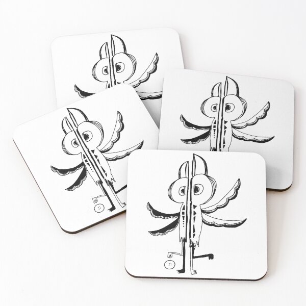Item preview, Surreal Bird of Divine Fulfillment｜Tav ת｜Hebrew Letter Art｜Black and White Design designed and sold by Aster Atelier.