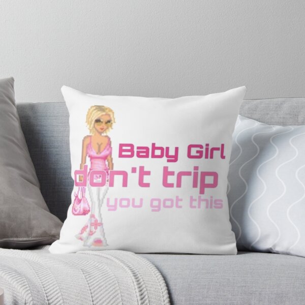 Item preview, pink cutesy girly girl sticker - bby girl dont trip designed and sold by inainart.
